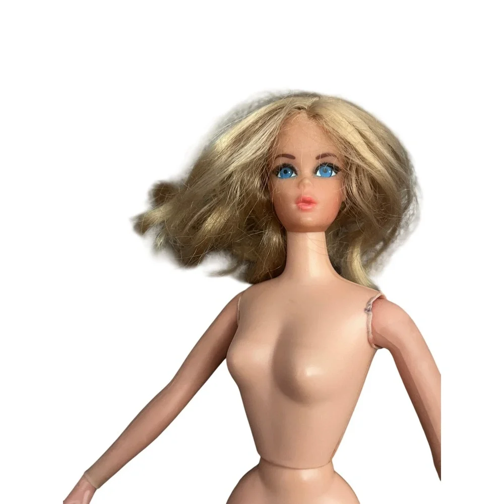 Vintage 1966 Mattel Barbie Live Action Blue Eyes Rooted Lashes Doll